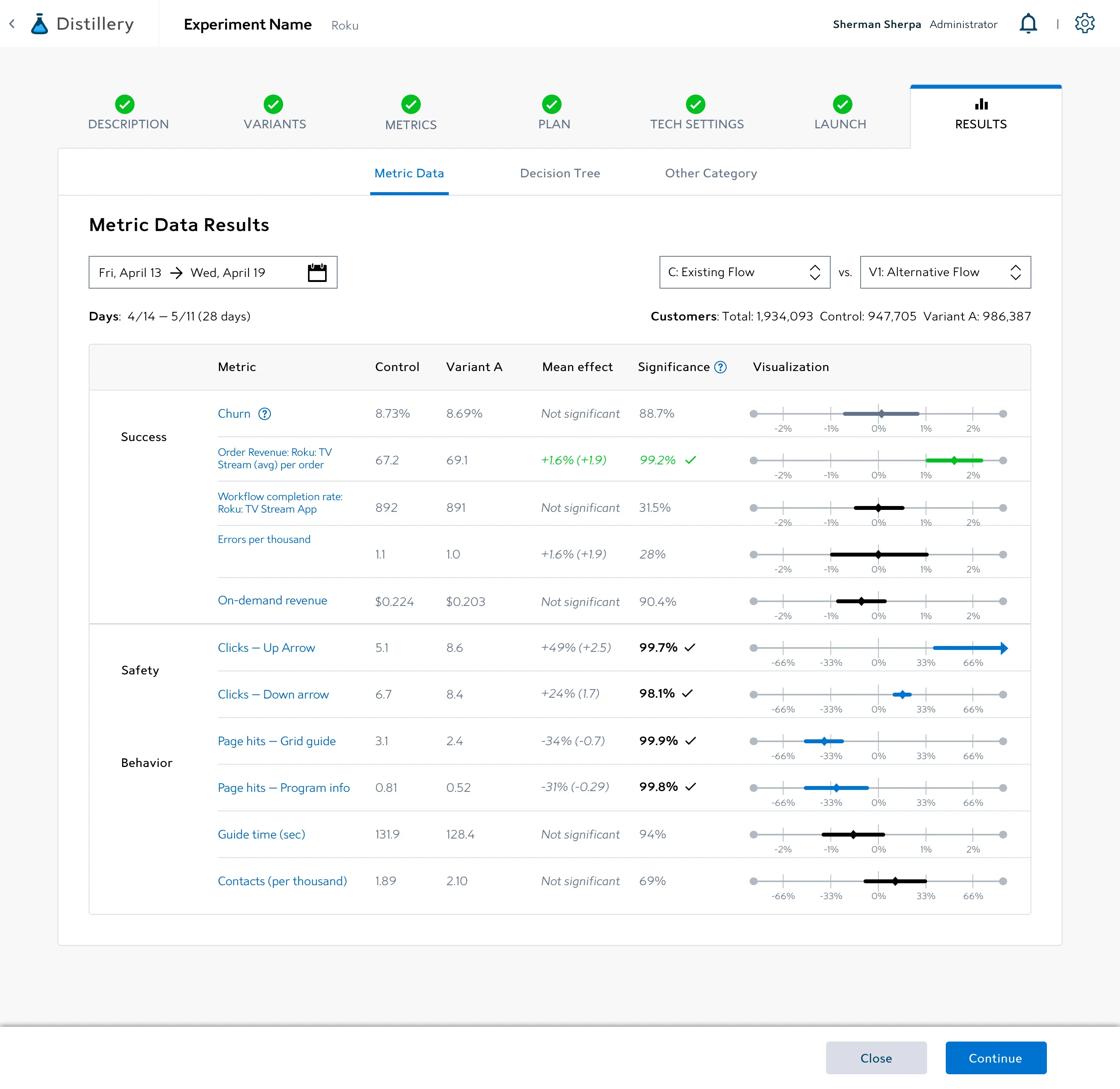 Launch step — sampling rate, allocation, and reporting
